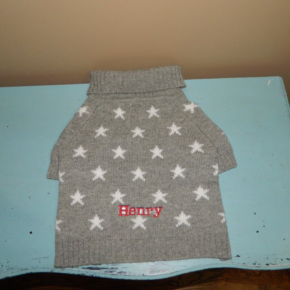 Mark & Graham Dog Knit Star Sweater "HENRY" Size XL (TT-45)